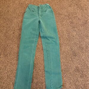 teal vintage blaze jeans